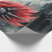 Crimson Cathedral Swan. Cadeaupapier (Hoek)