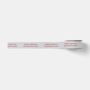 Crimson Christmas - Grijs Grosgrain Lint