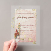 Crimson chuchote 40e anniversaire Invitation acryl (In situ (ordinateur de poche))