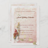 Crimson chuchote 40ème anniversaire invitation (Devant / Derrière)