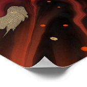 Crimson Core – Fiery Abstract Energy Burst Poster (Hoek)