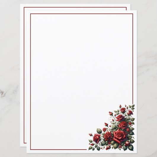 Crimson Corner Bouquet (Voorkant / Achterkant)