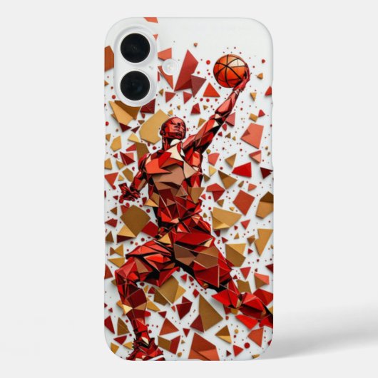 Crimson Court - basketbal  Case-Mate iPhone Case (Achterkant)