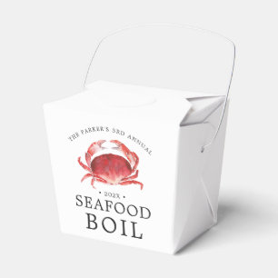 Crimson Crab Gebeurtenis Crab Boil Bedankdoosjes
