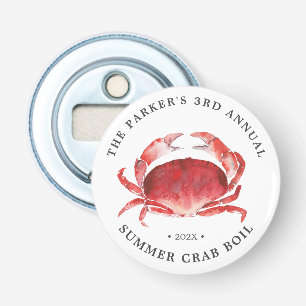 Crimson Crab Gebeurtenis Crab Boil Button Flesopener