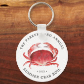 Crimson Crab | Gebeurtenis Crab Boil Sleutelhanger (Voorkant)