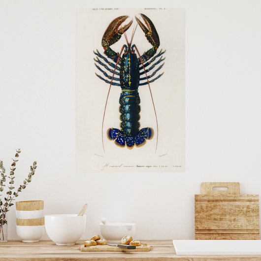 Crimson Crawfish Poster (Keuken)