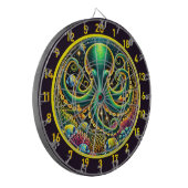 Crimson Depths Octopus Dartboard Dartbord (Voorkant Links)