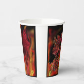 Crimson Dragon Paper cup Papieren Bekers (Links)