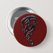 Crimson Dragon Rampant Button (Voorkant /achterkant)