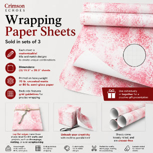 Crimson Echoes Inpakpapier Vel