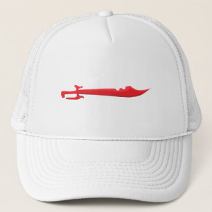 Crimson Edge – Intensief Zwaardontwerp Trucker Pet