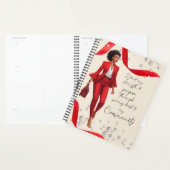 Crimson en Cream Boss Lady Chick Planner (Display)