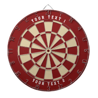 Crimson en Cream | Witte sportlettertype met brede Dartbord