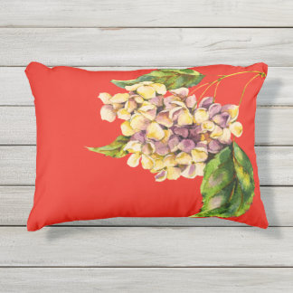 Crimson en Geranium Boeket Accent Kussen