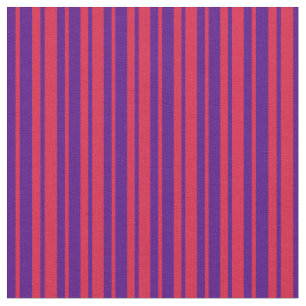 Crimson en Indigo Stripes/Lines Patroon Stof
