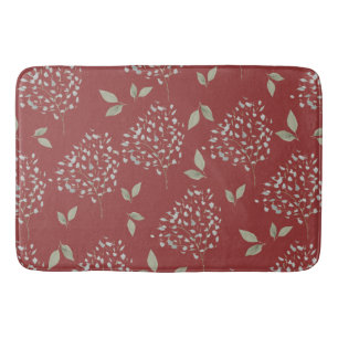 Crimson en Sage Floral Badmat