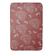 Crimson en Sage Floral Badmat (Voorkant Verticaal)