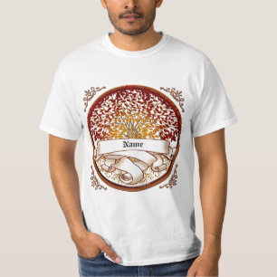 Crimson Familiestamboom Achternaam T-shirt