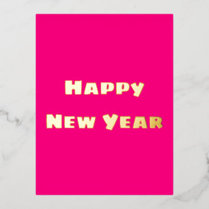 Crimson Festive Bonne Année Carte postale