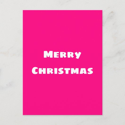 Crimson Festive Merry Kerstmis Briefkaart (Voorkant)