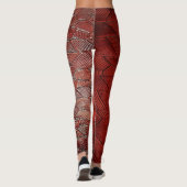 Crimson Flow getextureerde Leggings (Achterkant)