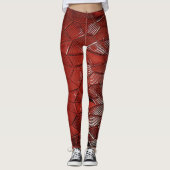 Crimson Flow getextureerde Leggings (Voorkant)