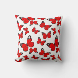 Crimson Flutter Pillow Kussen
