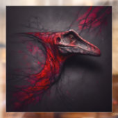 Crimson Fossil opgegraven raam klampen Raamsticker (Vel 2)