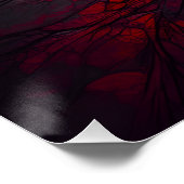 Crimson Fossil Unearthed - AI Genius Perfect Poster (Hoek)