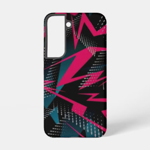 Crimson fractuur Abstracte rode energiedelen Samsung Galaxy Hoesje