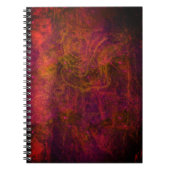 "Crimson Galaxy" Abstract Notitieboek (Voorkant)