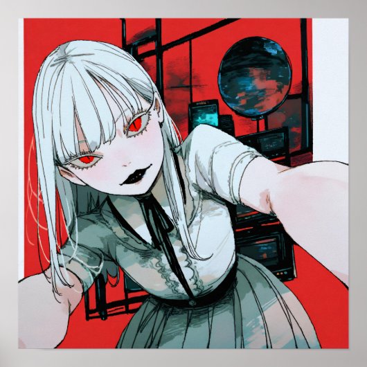 Crimson Gaze Poster (Voorkant)