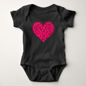 Crimson geïsoleerd hart romper (Voorkant)