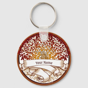 Crimson Genealogy Family Tree Sleutelhanger