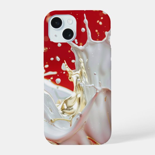 Crimson Gold Splash coque iphone (Verso)