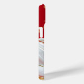 Crimson Gold Splash iPhone Case (Achterkant / Rechts)