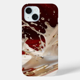 Crimson Gold Splash iPhone Case