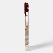 Crimson Gold Splash iPhone Case (Achterkant / Links)