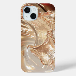 Crimson Gold Splash iPhone Case