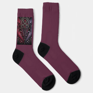 Crimson Gothic Sokken - Crew Sokken