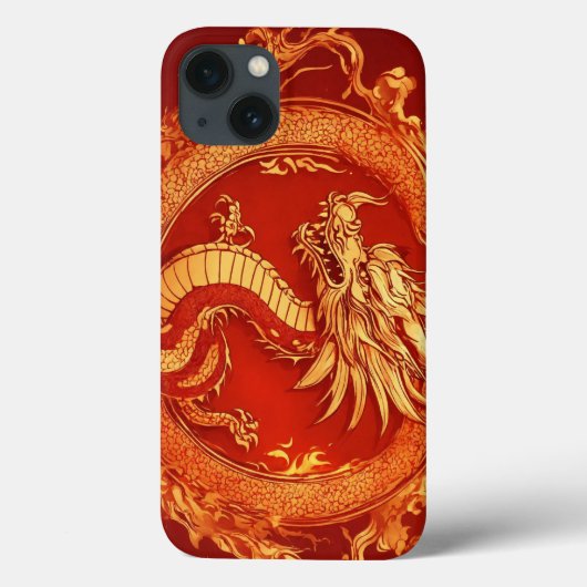 Crimson Guardian: Rode Draak Tattoo Case-Mate iPhone Case (Achterkant)