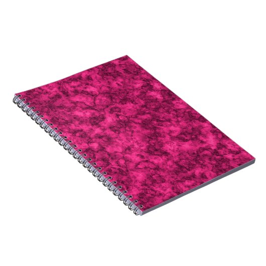 Crimson, helder marmerpatroon notitieboek (Rechterzijde)