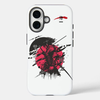 Crimson Honor: Samurai Krijger iPhone 16 Hoesje