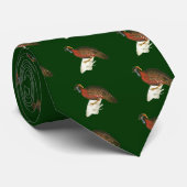 Crimson Horned Pheasant Stropdas (Opgerold)