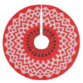 Crimson Lace Kerstmis Kerstboom Rok (Voorkant)