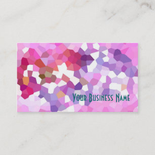 Crimson, Lilac, Carte de visite Abstrait rose