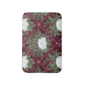 Crimson Lotus Elegance Patroon - De Witte Lotus Badmat (Voorkant Verticaal)