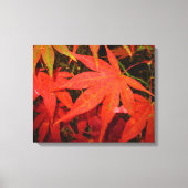 Crimson Maple Leaves - Canvas Afdruk (Voorkant)