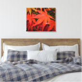 Crimson Maple Leaves - Canvas Afdruk (Insitu (Slaapkamer))
